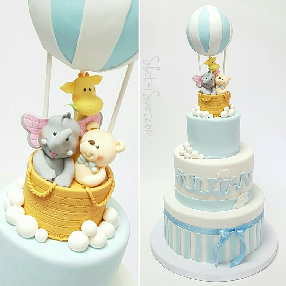Torte za decake zivotinje u balonu
