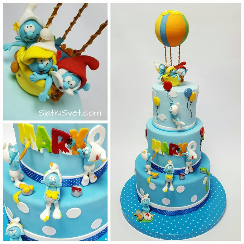 Decije rodjendanske torte strumfovi 014